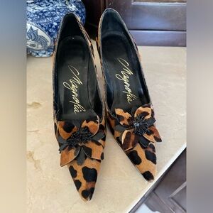 Classic  Anita Brown Leopard Print pump